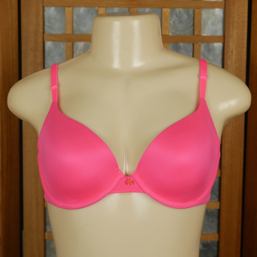 Victoria's Secret Neon Pink Demi Bra 34C